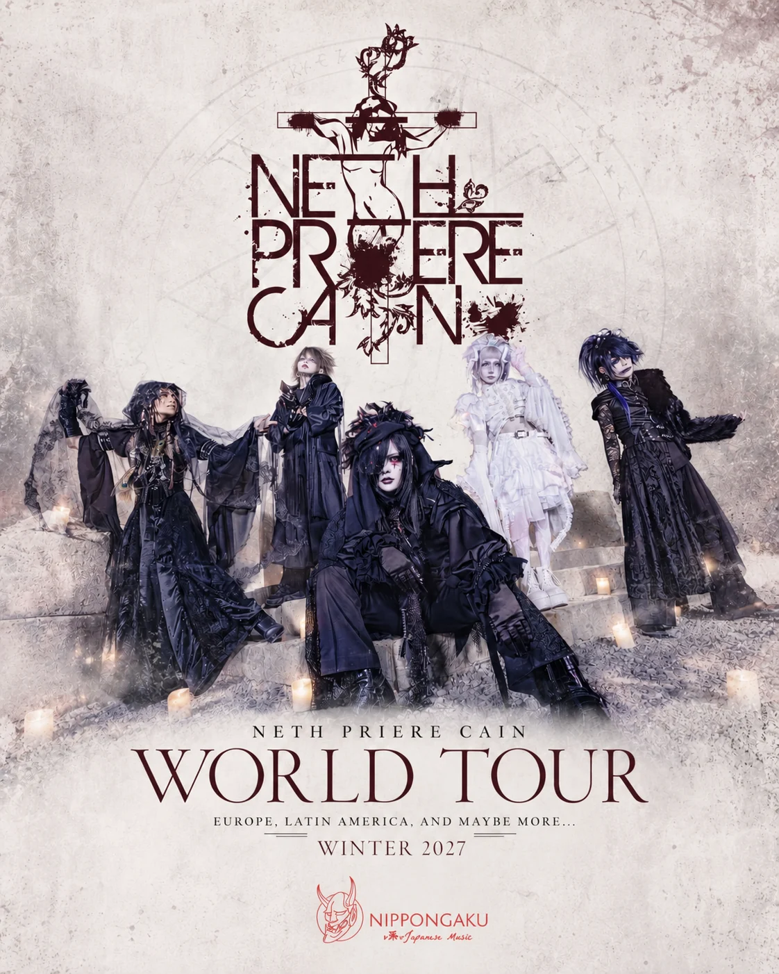 NETH PRIERE CAIN World Tour Winter 2027 poster