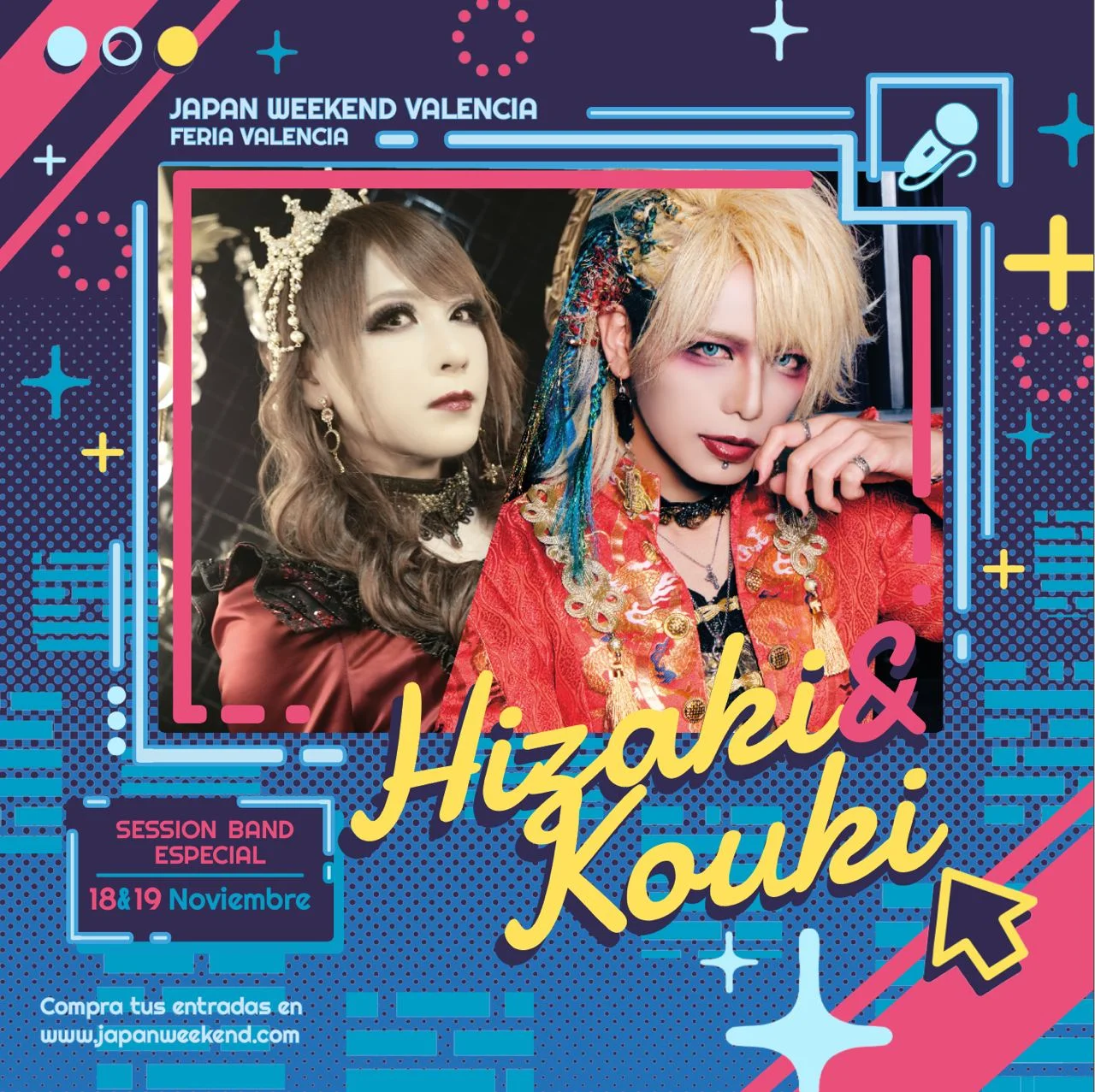Kouki and Hizaki at Japan Weekend Valencia poster